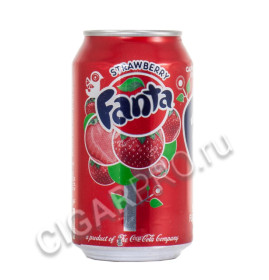 fanta strawberry напиток газированный фанта клубника в ж/б