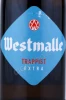 Этикетка Пиво Вестмалле Траппист Экстра 0.33л
