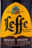 Этикетка Пиво Леффе Брюн тёмное фильтрованное 0.33л