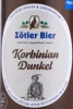 Этикетка Пиво Цотлер Корбиниан Дункель 0.5л