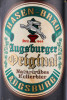 этикетка пиво hasen brau augsburger original 0.5л