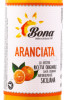 этикетка лимонад bona aranciata 0.275л