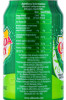 контрэтикетка лимонад canada dry ginger ale 0.33л