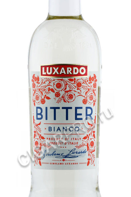 этикетка ликер luxardo bitter bianco 0.75л