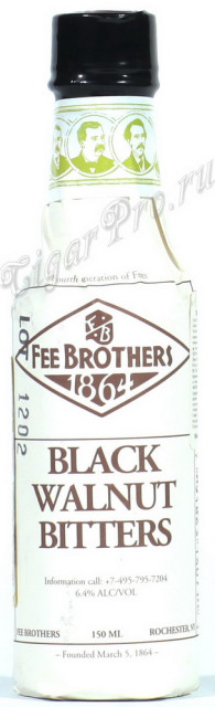 биттер fee brothers black walnut биттер слабоалк черный грецкий орех 0.15л сша