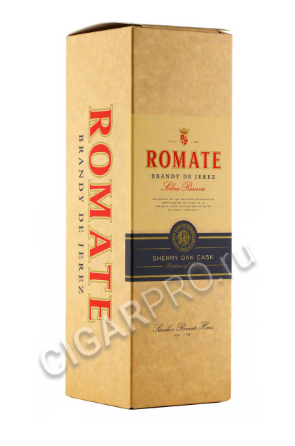 подарочная упаковка romate solera reserva 0.7л