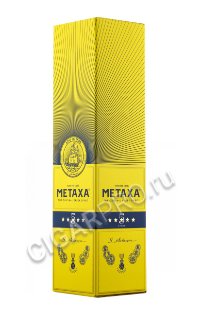 подарочная упаковка metaxa 5 stars 0.7 l
