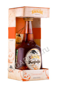 подарочная упаковка бренди stara sokolova kajsija lux 0.7л