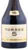 этикетка бренди torres 5 years 0.7л