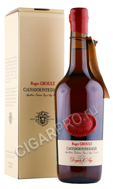 кальвадос roger groult calvados doyen d age pays d auge aoc 40 years 0.7л в подарочной упаковке