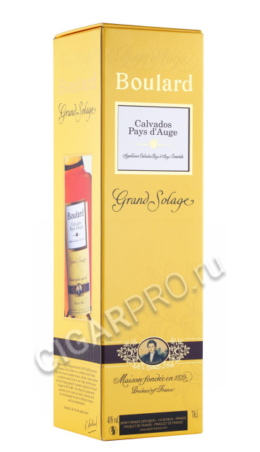 подарочная упаковка кальвадос boulard grand solage pays d auge 0.7л