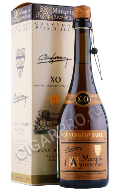 кальвадос calvados marquis d aquesseau 8 years xo 0.7л в подарочной упаковке