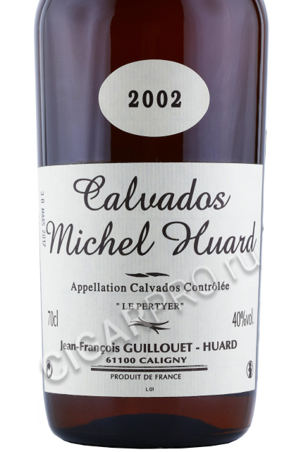 этикетка кальвадос michel huard vintage 2002г 0.7л