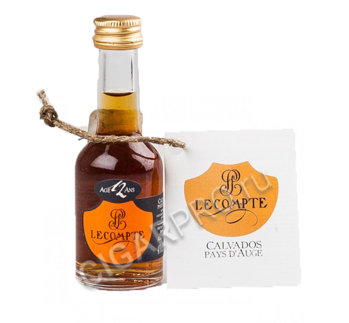 calvados lecompte pays d'auge 12 years купить миньон кальвадос леконт пэи дож аос 12 лет цена