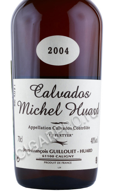 этикетка кальвадос michel huard 2004г 0.7л