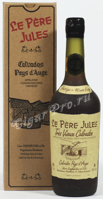 calvados le pere jules tres vieux pays d`auge reserve 40 years купить ле пэр жюль тре вье пэи д`ож резерв 40 лет цена