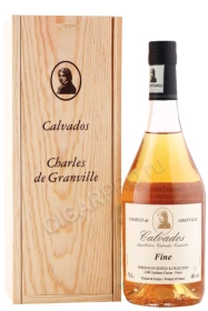 Кальвадос Шарль де Гранвиль Фин 0.7л в деревянной упаковке