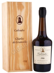Кальвадос Шарль де Гранвиль 1986г 0.7л в деревянной упаковке