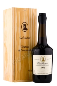 Кальвадос Шарль де Гранвиль 1972г 0.7л в деревянной упаковке