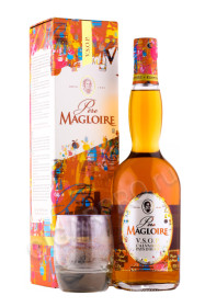 кальвадос pere magloire calvados vsop + 1 бокал 0.7л в подарочной упаковке