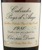 этикетка coeur de lion pays d`auge 1980 года 0.7 l