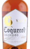 этикетка кальвадос calvados coquerel vsop 0.7л