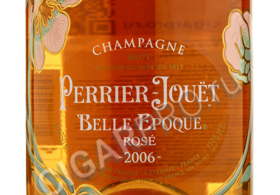 этикетка perrier-jouet belle epoque rose 2006