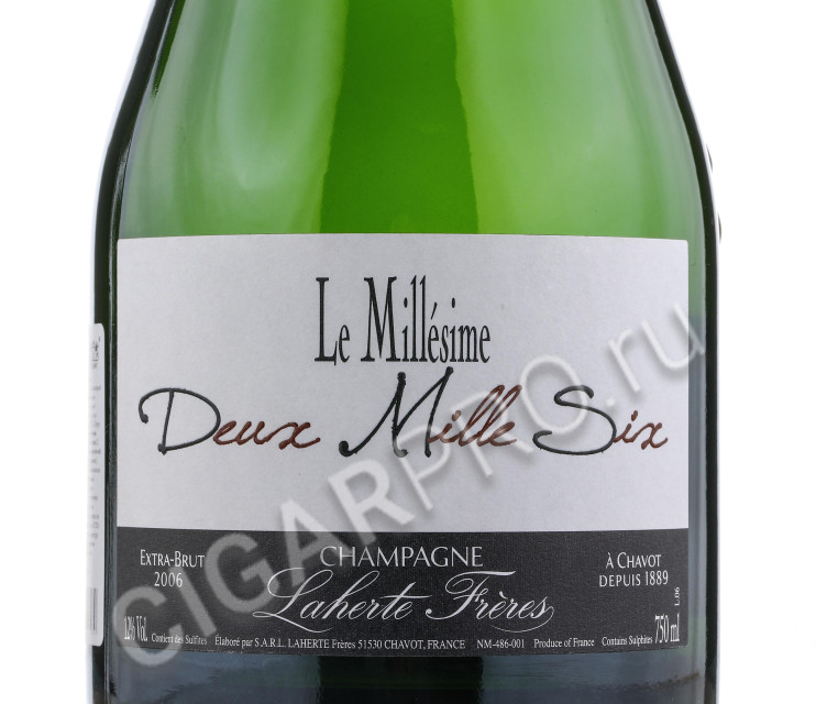 этикетка laherte freres le millesime 2006