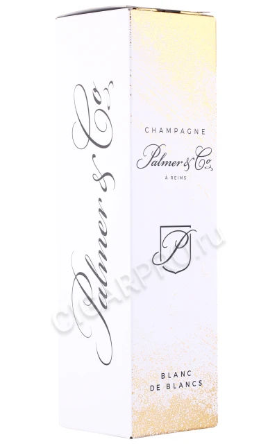 Подарочная коробка Шампанское Шампань Пальмер энд Ко Блан де Блан 2017г 0.75л