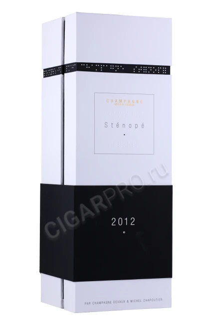 Подарочная коробка Шампанское Дево Стенопе 2012г 0.75л