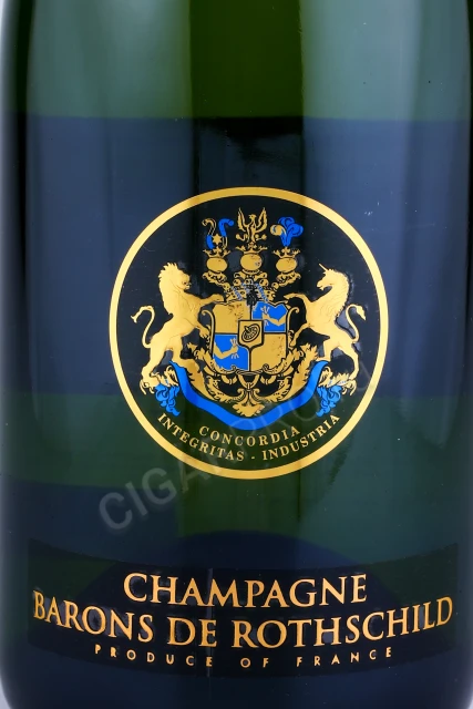 Этикетка Шампанское Барон де Ротшильд Брют 0.75л
