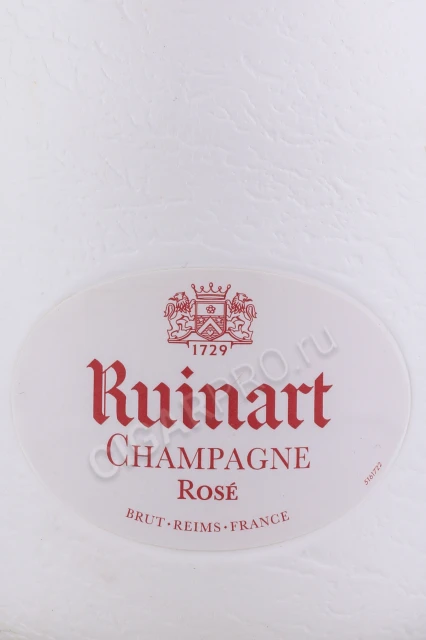 Этикетка Шампанское Рюинар Брют Розе 0.75л