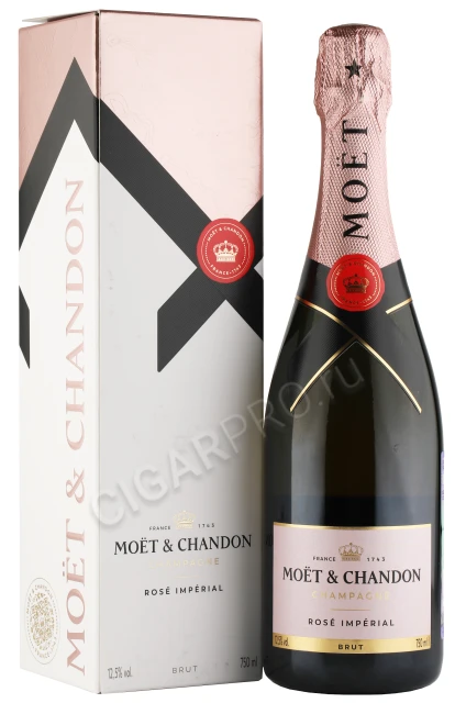Moet & Chandon Rose Imperial Шампанское Моет и Шандон Розе Империаль 0.75л в подарочной упаковке