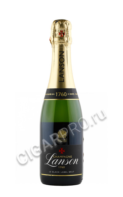 lanson black label brut шампанское лансон блэк блэк лейбл брют 0.375л