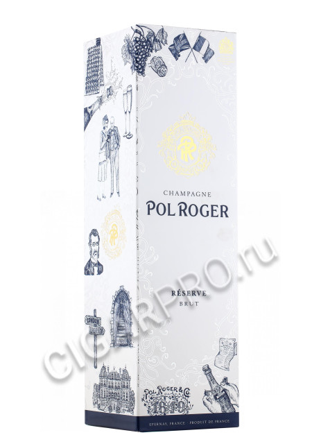 подарочная упаковка pol roger brut reserve 1.5 l