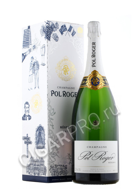 pol roger brut reserve 1.5 l купить шампанское поль роже брют резерв 1.5 л цена