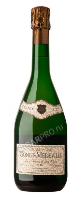 gonet-medeville champ d`alouette le mesnil sur oger grand cru 2002 купить шампанское гонэ-медвиль шамп д`алуэтт ле меснил сюр огер 2002 цена