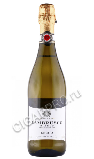 ламбруско cascina s maria bianco secco lambrusco dell emilia 0.75л