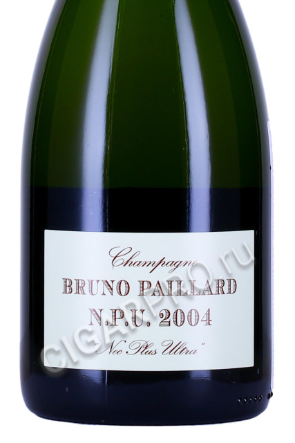 этикетка шампанское champagne bruno paillard n.p.u. nec plus ultra 0.75л