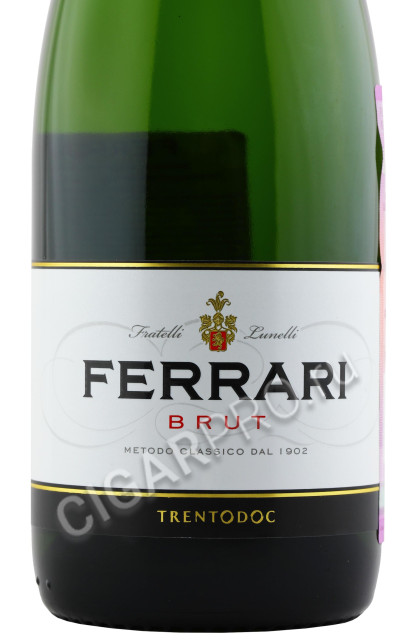 этикетка ferrari brut trento doc 0.375л