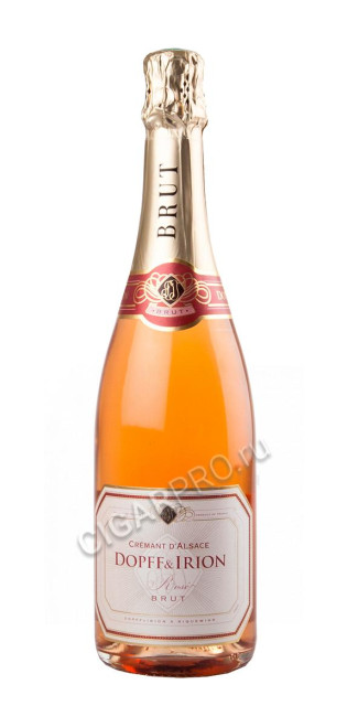 dopff & iron cremant d`alsace aoc brut rose французское шампанское допф & айрон, креман д`эльзас брют розе
