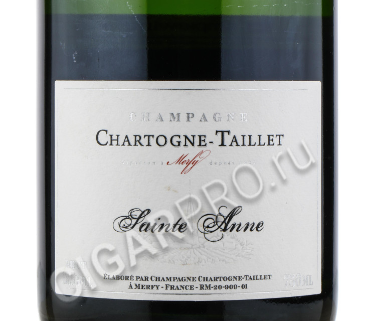 этикетка chartogne-taillet sainte anne brut