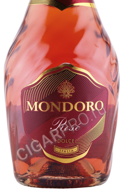 этикетка игристое вино mondoro rose 0.75л