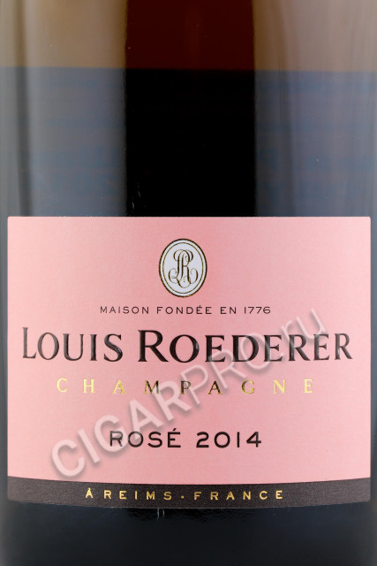 этикетка шампанское louis roederer brut rose deluxe 2014 0.75л