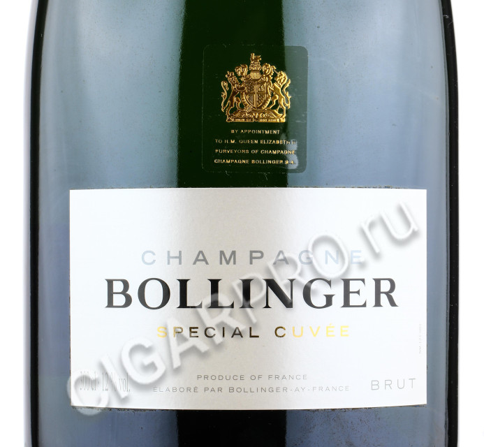 этикетка bollinger special cuvee brut wooden box