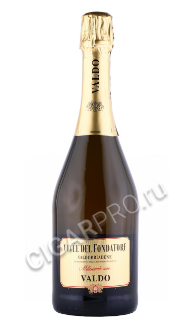 вино игристое valdo cuvee del fondatore prosecco di valdobbiadene 0.75л