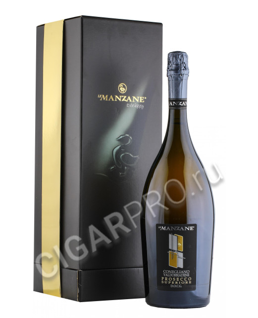 le manzane conegliano valdobbiadene docg prosecco superiore brut купить - игристое вино ле манзане конельяно вальдоббьядене просекко супериоре брют 1.5 л цена