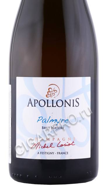 этикетка шампанское apollonis palmyre 0.75л