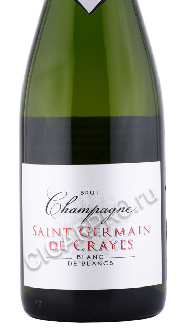 этикетка шампанское saint germain de crayes blanc de blancs 0.75л