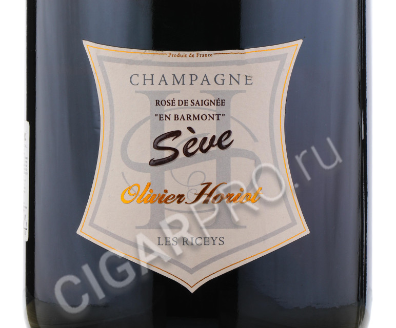 этикетка olivier horiot seve rose de saignee 1.5 l